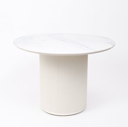 Mesa de comedor Dorian con base beige
