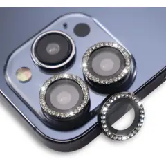 GENERICO - Protector De Cámara IPhone 16 Pro / Iphone 16 Pro Max Diamante Plateado