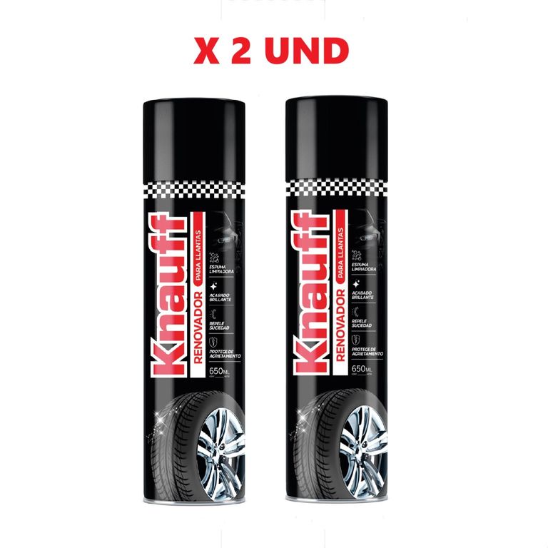 Pack Renovador para Llantas 650ml x 2 Und KNAUFF