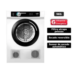 MABE - SECADORA DE ROPA SEM090VBBB0 9KG CARGA FRONTAL BLANCO