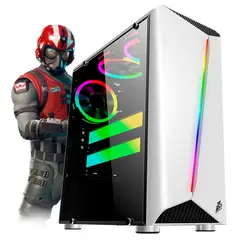 1ST PLAYER - CASE GAMER RAINBOW R3 WHITE USB 3.0 LED RGB SIN FUENTE