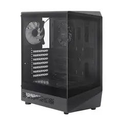 TEROS - Case gamer TEROS TE-1321G Mid Tower Ventilador ARGB Negro