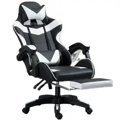 GENERICO - Silla Gamer Pro Ergonomica Reclinable con Posapies y Cojin
