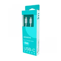 ADATA - Cable Usb Type C De - Conector Power, Color Blanco, Alta Velocidad Y Compatibilidad