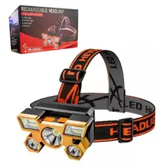 GENERICO - Linterna Led Minera Recargable para Casco y Cabeza 350 Lúmenes IPX4