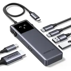 UGREEN - Uno Adaptador Hub Tipo C 6 en 1 Robot CM888 / 35998