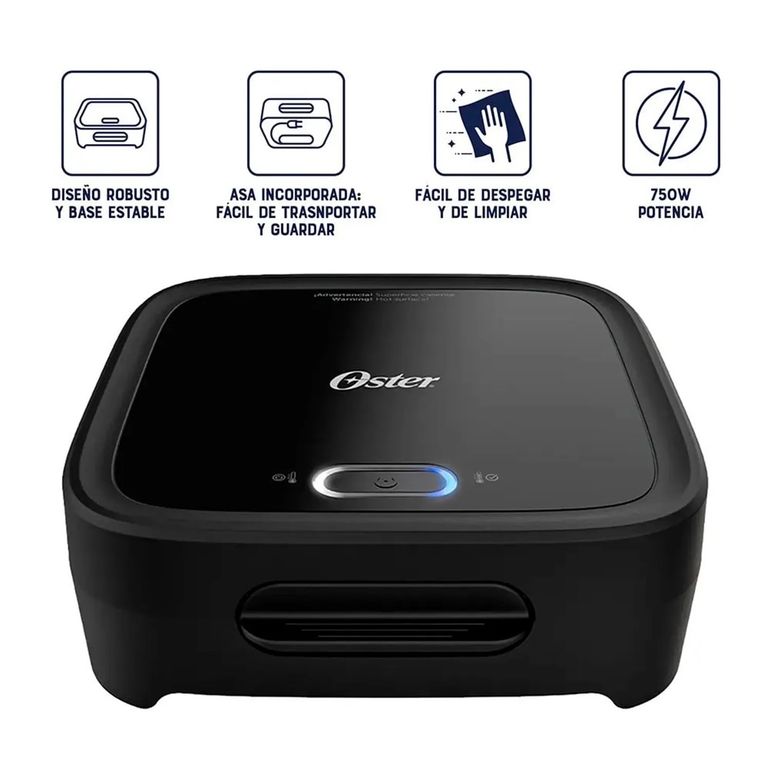 SANDWICHERA OSTER PLATOS HONDOS CKSTSM400 NEGRO