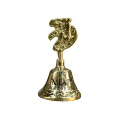 MFAP BRONCERIA Y ANTIGUEDADES - Campanita en bronce fundido 7 cm - Caballito