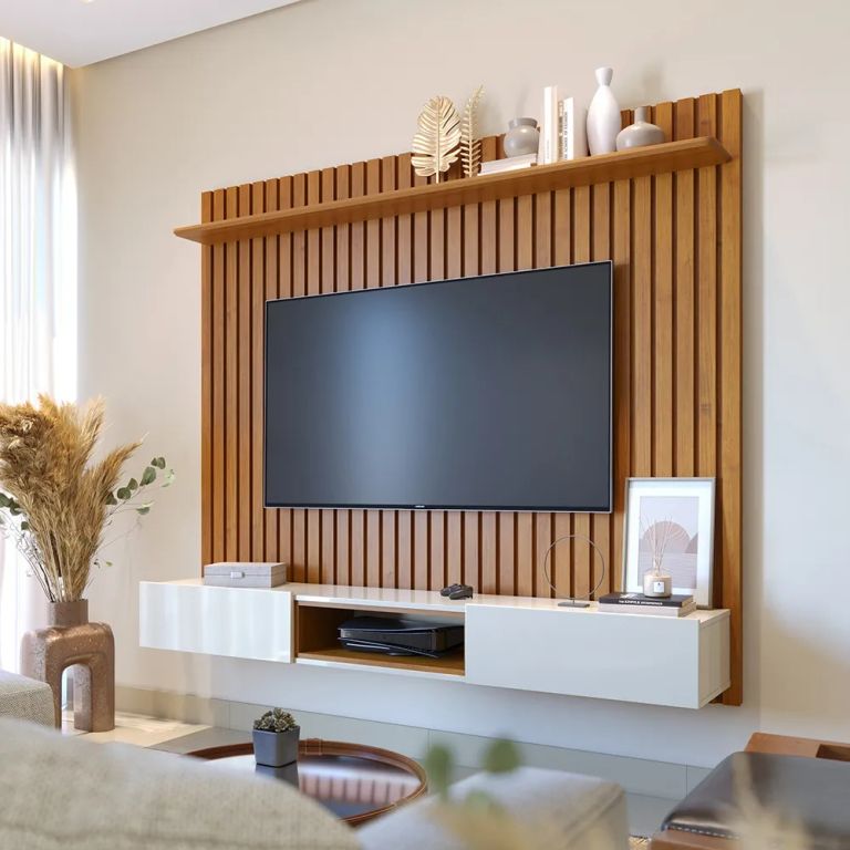 CENTRO DE ENTRETENIMIENTO DE TV PANEL LOFT NATURE & OFF WHITE 65