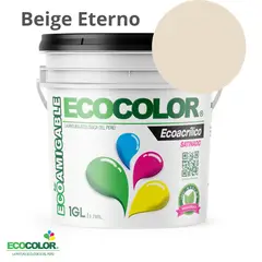 ECOCOLOR - PINTURA ECOACRILICO SATINADO BEIGE ETERNO 1GL