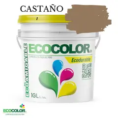 ECOCOLOR - PINTURA ECODURABLE CASTAÑO 1GL