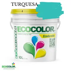 ECOCOLOR - PINTURA ECODURABLE TURQUESA 1GL