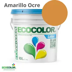 GENERICO - PINTURA ECOCOLOR LATEX AMARILLO OCRE 1GL