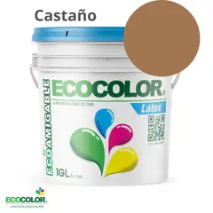 ECOCOLOR - PINTURA LATEX CASTAÑO 1GL