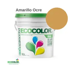 GENERICO - PINTURA ECOCOLOR MATE AMARILLO OCRE 1GL