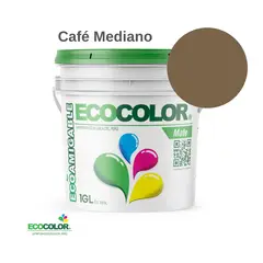ECOCOLOR - PINTURA MATE CAFÉ MEDIANO 1GL