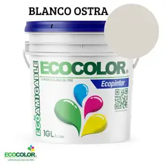 ECOCOLOR - PINTURA ECOPINTOR BLANCO OSTRA 1GL