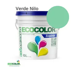 ECOCOLOR - PINTURA ECOPINTOR VERDE NILO 1GL