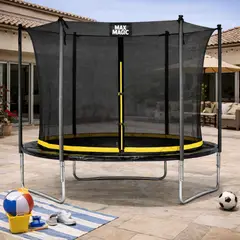 ATLETIS - Cama Elástica 305 cm 10 Ft Negro