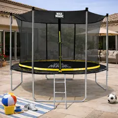 ATLETIS - Cama Elástica 366 cm 12 Ft Negro