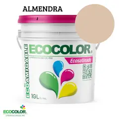 ECOCOLOR - PINTURA ECOSATINADO ALMENDRA 1GL