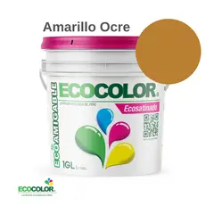 GENERICO - PINTURA ECOCOLOR ECOSATINADO AMARILLO OCRE 1GL
