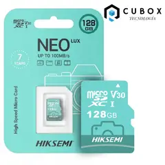 HIKSEMI - MEMORIA MICRO SD 128GB NEO LUX PARA CÁMARAS DE SEGURIDAD