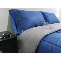 AMADEUS HOME - Edredón Reversible 2 plzas ¡Relleno Hipoalergénico de larga duración!