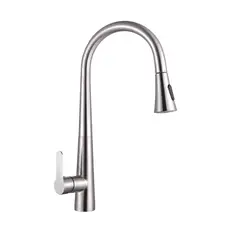 XM - Grifo Mezcladora para cocina MC 304-0600 Plateado Satinado