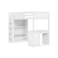 BH BARAKA HOME PREMIUM - Camarote Multifuncional Laia 1.5 Plz - Blanco