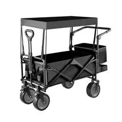 GENERICO - Carrito Plegable Con Tapasol Para Compras Para Llevar De Todo 220kg