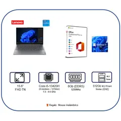 LENOVO - ULTIMA Laptop Windows 11 M. Office 2024 Lenovo Core i5 8Gb RAM DDR5 512Gb SSD