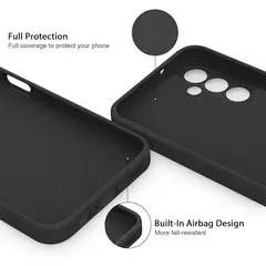 GENERICO - Case Silicone Para Samsung A24 - Negro