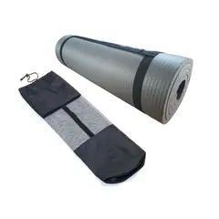 WINNER - Colchoneta Yoga Mat Gruesa 15 mm con Bolso y Sujetador Plomo