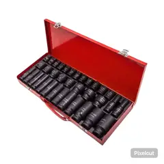 XTD - Juego De Dados De Impacto De 1/2 In, 8-32 Mm, 35 Piezas