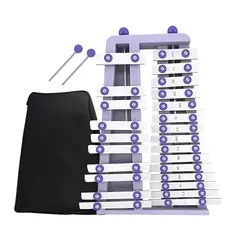 GENERICO - XILÓFONO CROMÁTICO MORADO de 25 notas más funda