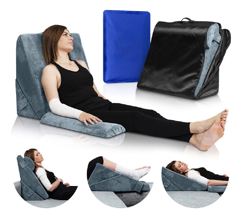 Almohada Cojín Espuma Viscoelástica Lumbar Set 3 Piezas