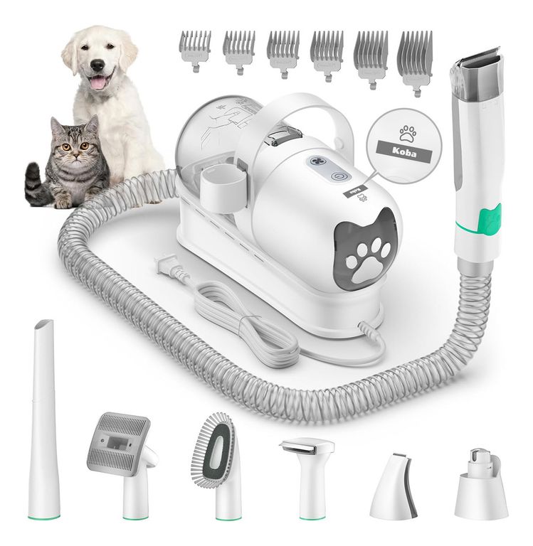 7 En 1 Kit De Cortapelo Y Aspiradora Para Perros Gatos Koba