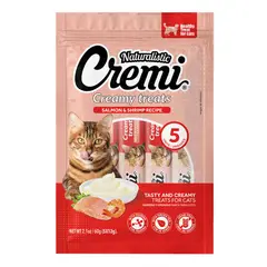GENERICO - Snack para Gatos Naturalistic Cremi Salmón y Camarones 60gr