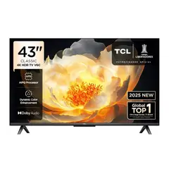 TCL - Televisor Smart TV 43 LED 4K UHD Negro 43V6C