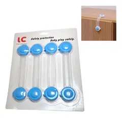 GENERICO - Seguros Cajonero Niños Pack x 8 Unds Celeste