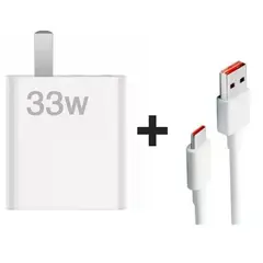 GENERICO - Cargador con Carga Rápida 33W para Xiaomi Cable Tipo-C Redmi