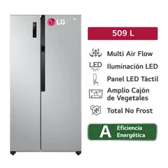 LG - Refrigeradora Side by Side 2 Puertas 509 Litros LS51BPP