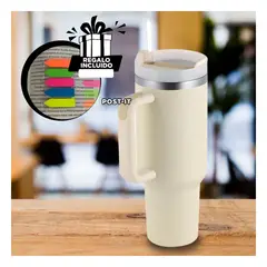 GENERICO - Pack12 Copa Elegante en Blanco Y+Banderitas Adhesivas