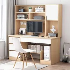 STARHOME - Escritorio Moderno con Biblioteca Evoluxe Duna y Blanco