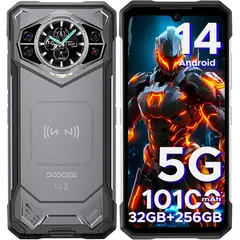 DOOGEE - S200 5G Celular 32GB+256GB 10100mAh 100MP Android 14 Smartphone