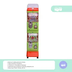 GENERICO - MÁQUINA EXPENDEDORA DE CÁPSULAS DOBLE VERDE