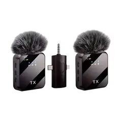 GENERICO - Micrófonos Inalámbricos Solaperos Recargables Dual 3 en 1 F11-2