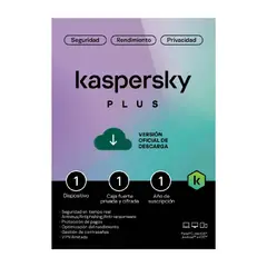 KASPERSKY - Antivirus Para 1 Pc - Protección Completa Por 1 Año, Seguridad Confiable Y Fácil