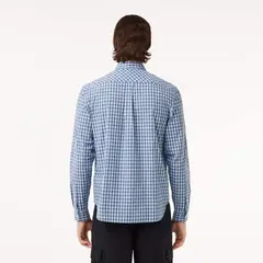 LACD - CAMISA LACOSTE CH6981 MANGA LARGA REGULAR FIT AZUL